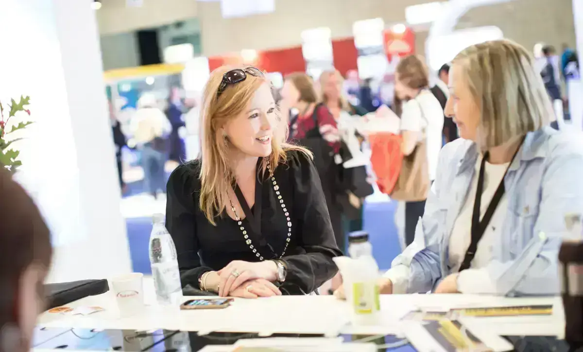 Dr Aideen Moran and Dr Doreen O’Rourke talking